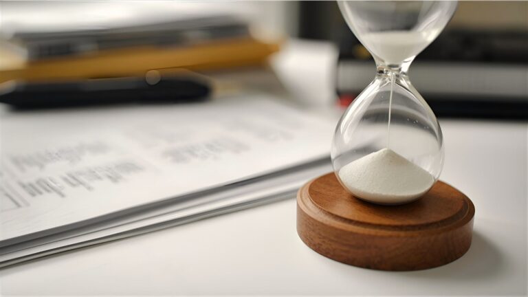 How long does probate take shown by calendar and estate documents on a desk