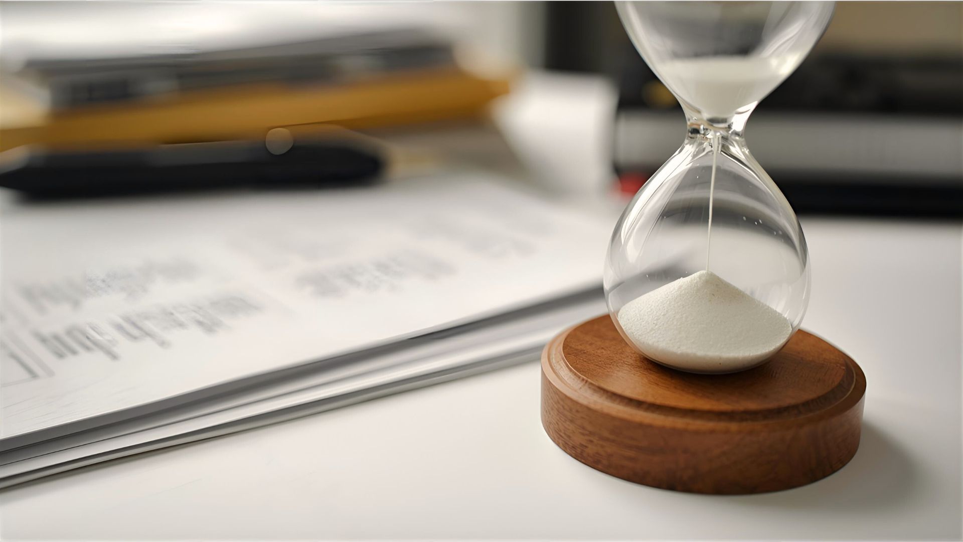 How long does probate take shown by calendar and estate documents on a desk
